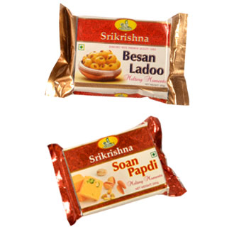 BESAN LADOO + SOAN PAPDI